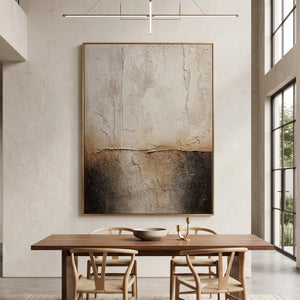 Wabi Sabi Thick Texture Abstract Art | Stratified Mist