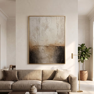 Wabi Sabi Thick Texture Abstract Art | Stratified Mist