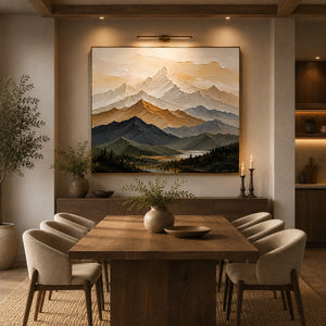 Valley Glow | Warm Neutral Abstract Wall Piece