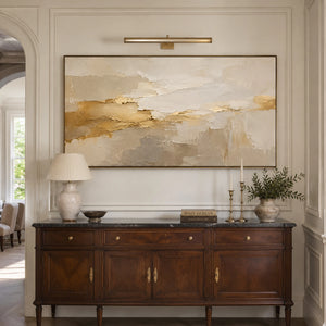 Gold Horizon Layers | textured wall art