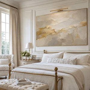 Gold Horizon Layers | textured wall art