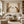 Lovers Reaching Across Balconies | Warm Neutral Figurative Wall Decor