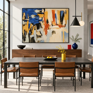 Vibrant Geometric Abstract Art | Large Statement Wall Decor