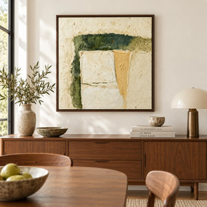 Wabi Sabi Block Texture Relief Canvas | Thick Impasto Painting
