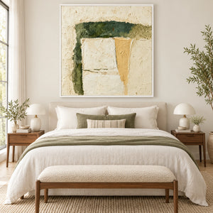 Wabi Sabi Block Texture Relief Canvas | Thick Impasto Painting