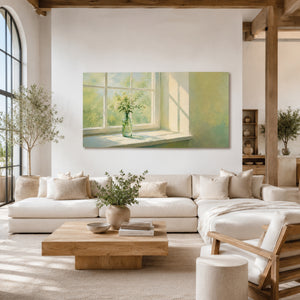 Morning Window Floral | Fresh Still Life Wall Piece