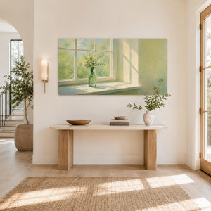 Morning Window Floral | Fresh Still Life Wall Piece
