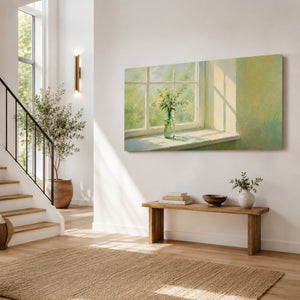 Morning Window Floral | Fresh Still Life Wall Piece