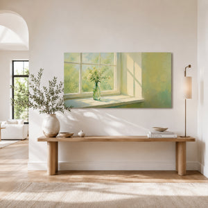 Morning Window Floral | Fresh Still Life Wall Piece