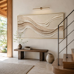 Sand Wave Flow | Thick Impasto Textured Abstract Wall Art