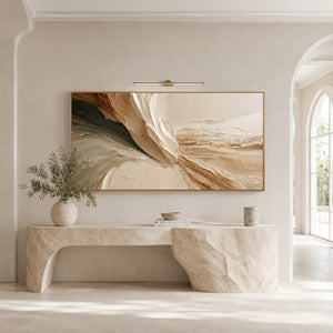 Earth Current Flow | Thick Impasto Abstract Wall Art