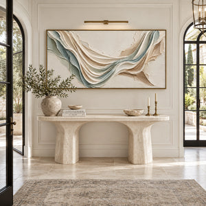 Draped Fabric Flow Plaster Abstract | 3D Textured Wall Art