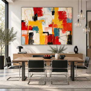 Modern Graffiti Impasto Canvas | Thick Impasto Painting