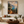 Coastal Cliff Sunset Landscape | Textured Seascape Wall Art