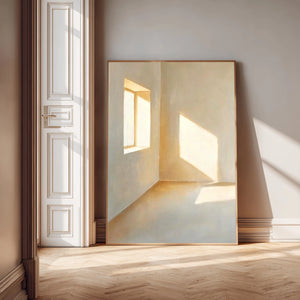 Minimalist Light Art | Soft Sunlit Empty Room