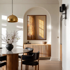 Textured Light Interior Painting | Window Golden Light