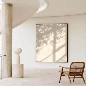 Minimalist Light Art | Gentle Foliage Sun Shadow
