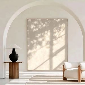 Minimalist Light Art | Gentle Foliage Sun Shadow