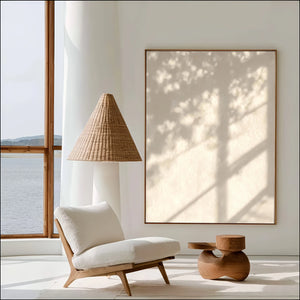 Minimalist Light Art | Gentle Foliage Sun Shadow