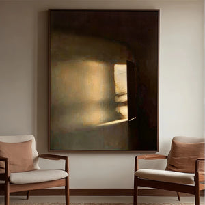 Slanted Light | Interior Light Impasto Textured Piece