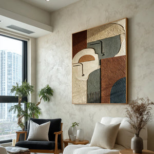 Geometric Abstract Art | Silent Profiles