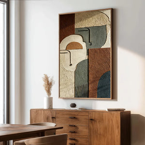 Geometric Abstract Art | Silent Profiles