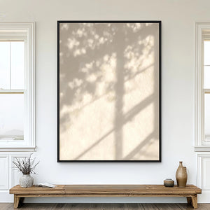 Minimalist Light Art | Gentle Foliage Sun Shadow