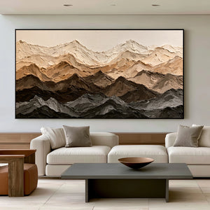 Earth‑Tone Ridges | Textured Mountain Layers
