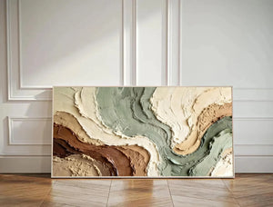 Curved Layers | 3D Textured Wall Art