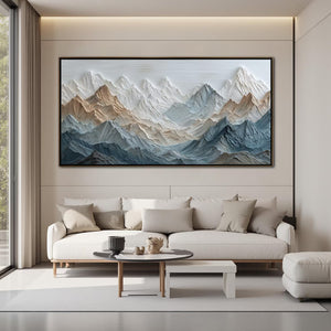 Ridge Echo | Multi‑Tone Abstract Wall Piece