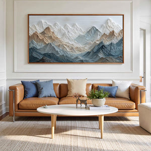 Ridge Echo | Multi‑Tone Abstract Wall Piece