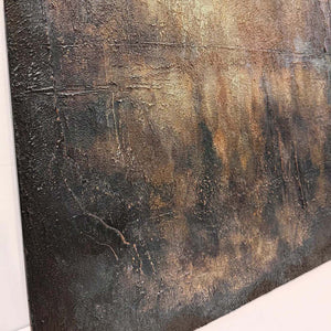Faded Cadence | Earth‑Toned Textured Abstract Panel