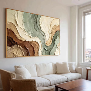 Curved Layers | 3D Textured Wall Art