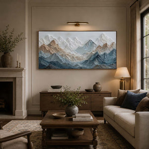 Ridge Echo | Multi‑Tone Abstract Wall Piece
