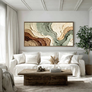 Curved Layers | 3D Textured Wall Art