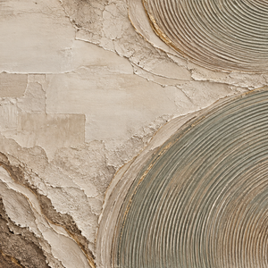 Earthy Layers and Concentric Circles | Textured Abstract Wall Art