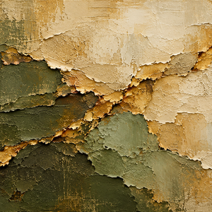 Olive and Gold Layers | Textured Abstract Wall Art