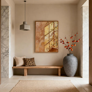 Textured Window Art | Autumn Light