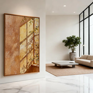Textured Window Art | Autumn Light