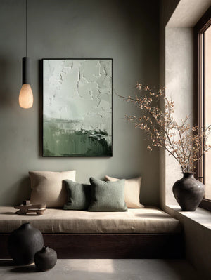 Abstract Textured Art | Verdant Silence