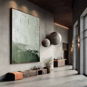 Abstract Textured Art | Verdant Silence