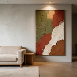 Textured Abstract Art | Earthen Layers