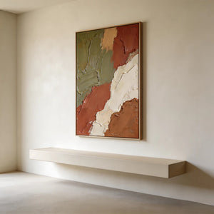 Textured Abstract Art | Earthen Layers