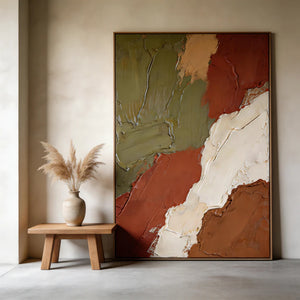 Textured Abstract Art | Earthen Layers
