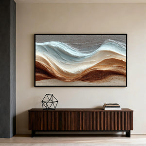 3D Textured Abstract Art | Desert Tide