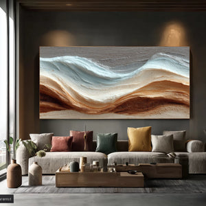 3D Textured Abstract Art | Desert Tide