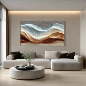 3D Textured Abstract Art | Desert Tide