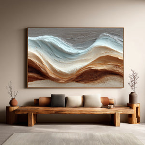 3D Textured Abstract Art | Desert Tide