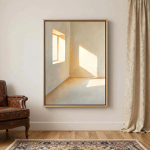 Minimalist Light Art | Soft Sunlit Empty Room