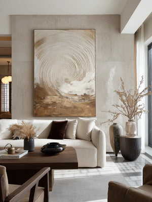Wabi-Sabi Textured Art | Earthen Tide